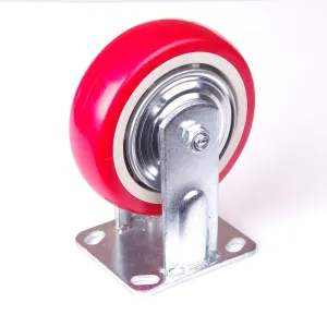 5-inch Industrial Caster Wheels | Fixed Casters | Castor Wheels Cart Furniture Workbench
