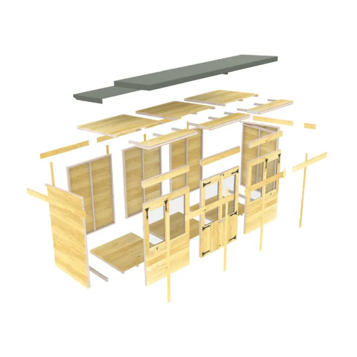 5ft x 16ft Pent Summer House