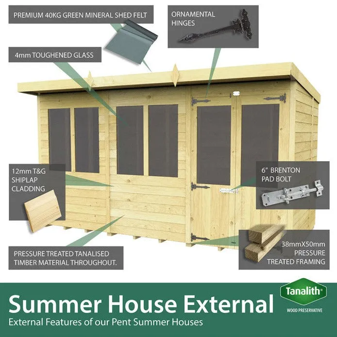 5ft x 16ft Pent Summer House