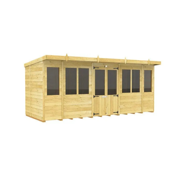 5ft x 16ft Pent Summer House