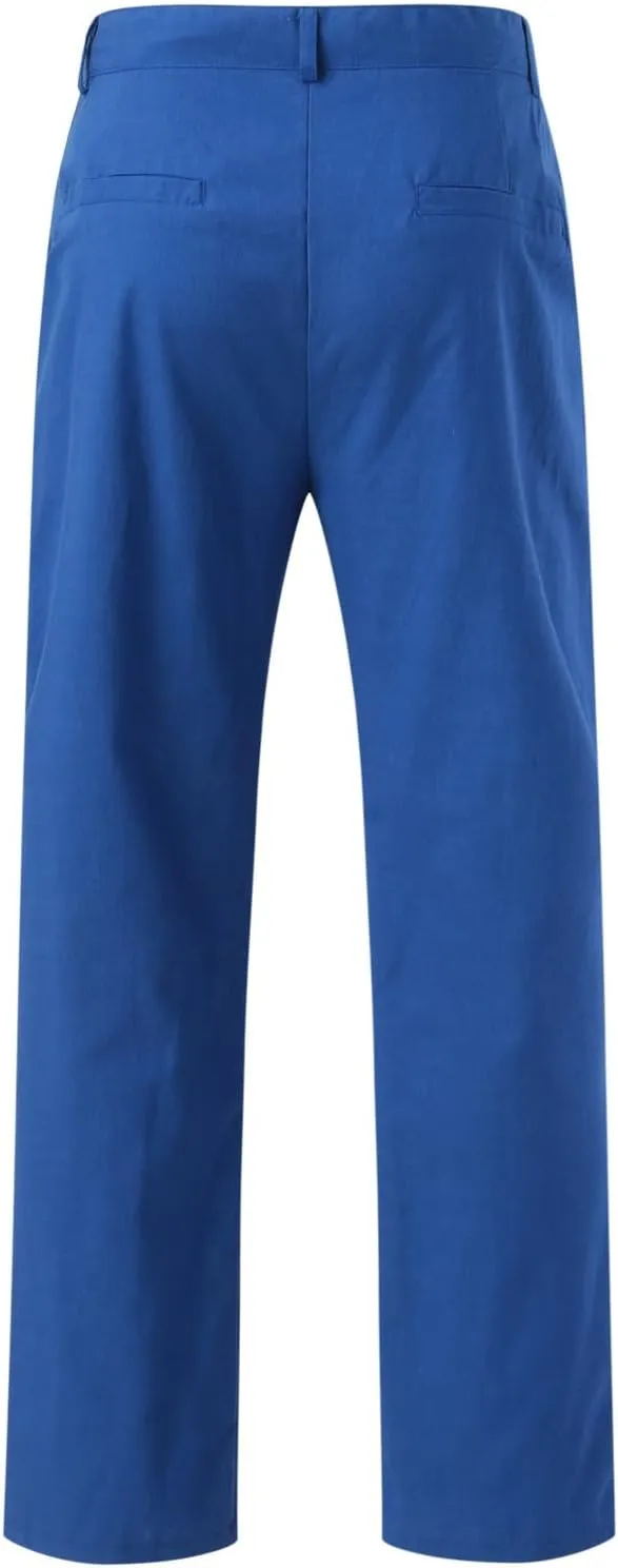 aihihe Mens Navy Casual Pants Pleated Work Pants for Men Men Straight fit Mens Slim fit Dress Pants Stretch Dress Pants
