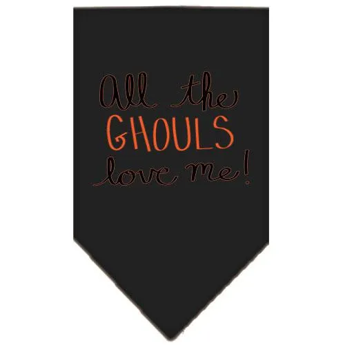 All The Ghouls Screen Print Bandana Black Large