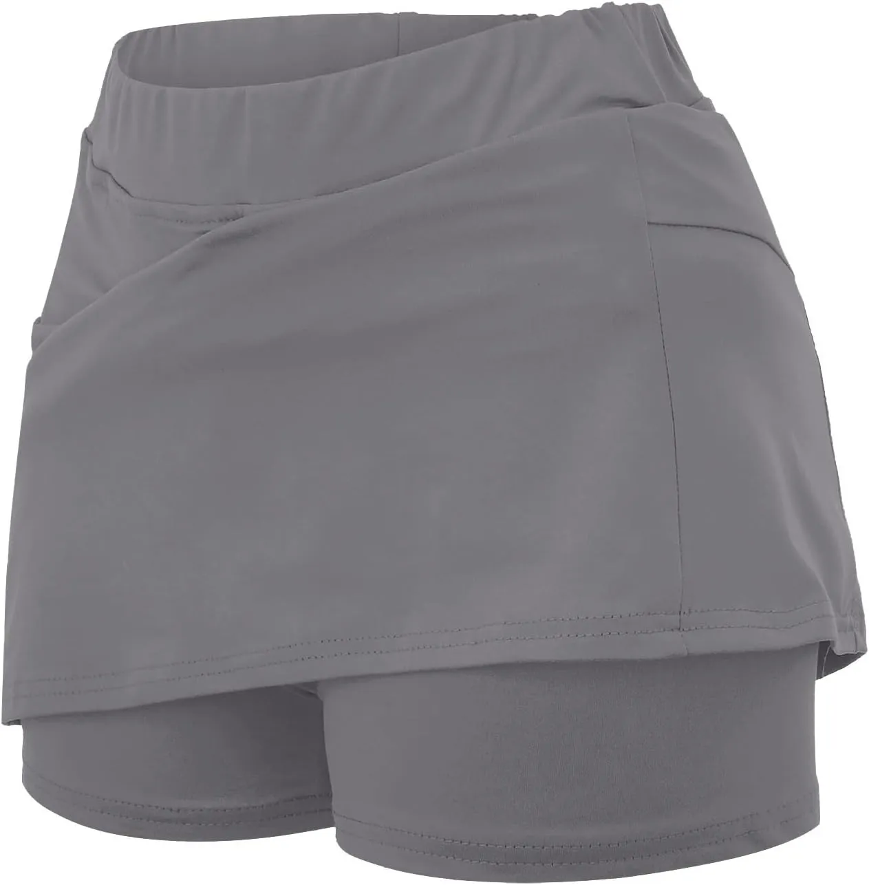 Athletic Skirt with Shorts for Women Golf Skirts High Waisted Tennis Tummy Control Plus Size Skort with Pockets