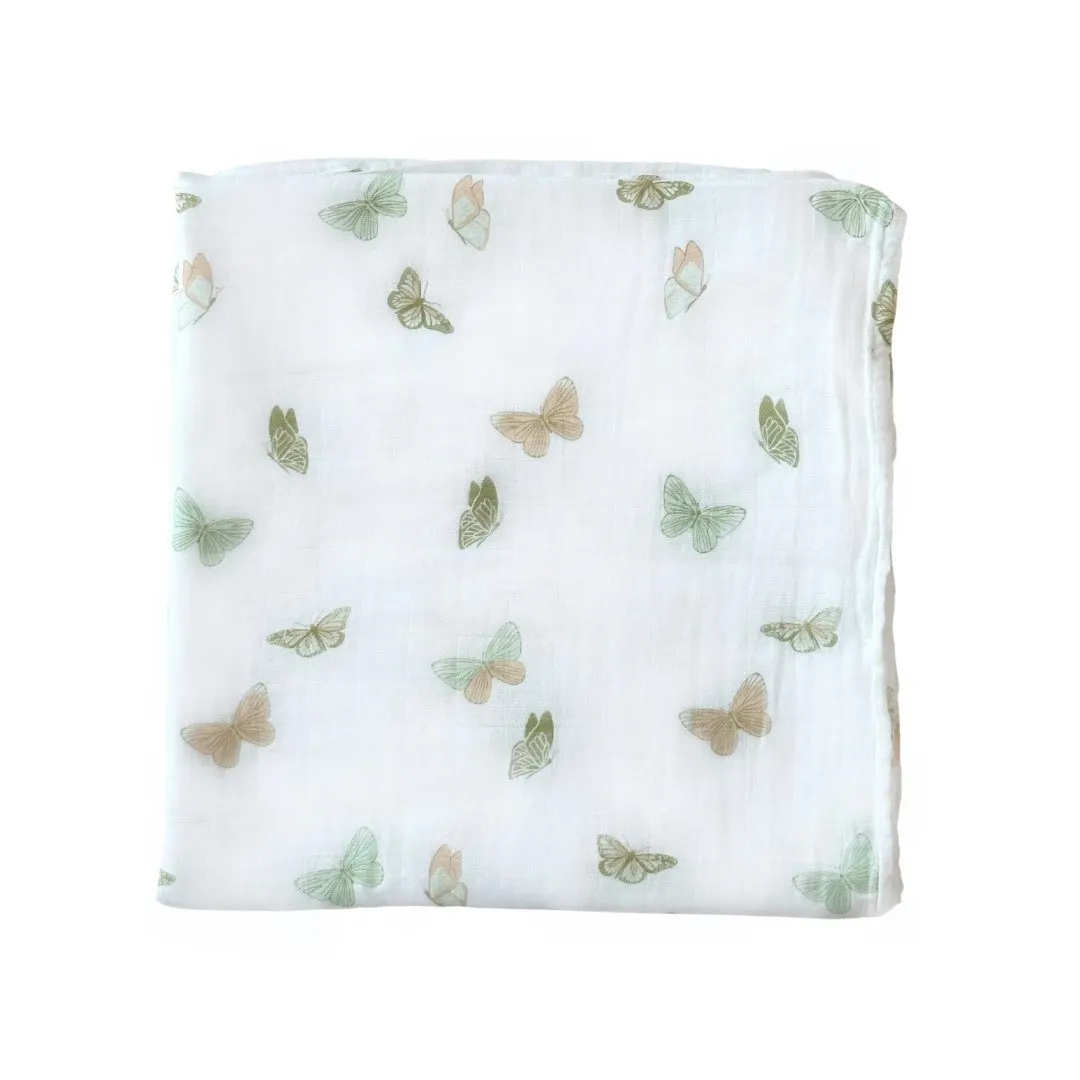 Bamboo Muslin Swaddle Blanket - Under the Sea