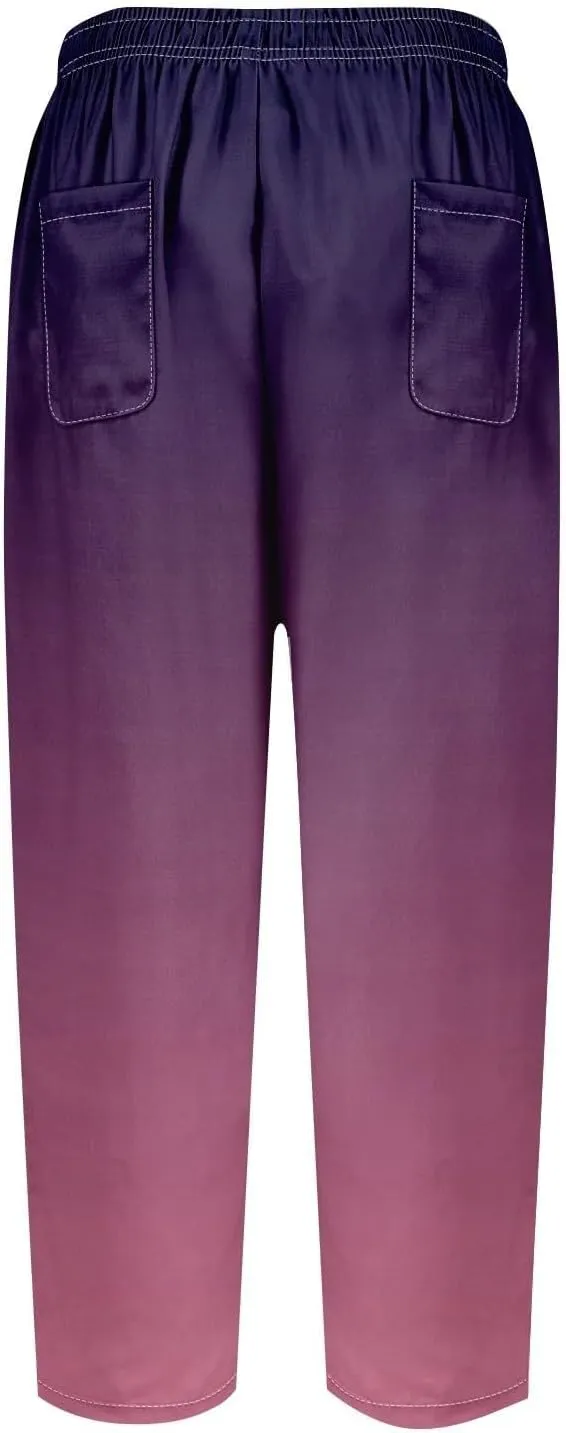 Beach Pants Everyday Casual Drawstring Pants Womens Work Pants Summer Outfits for Women 2024 Vacation Jeans