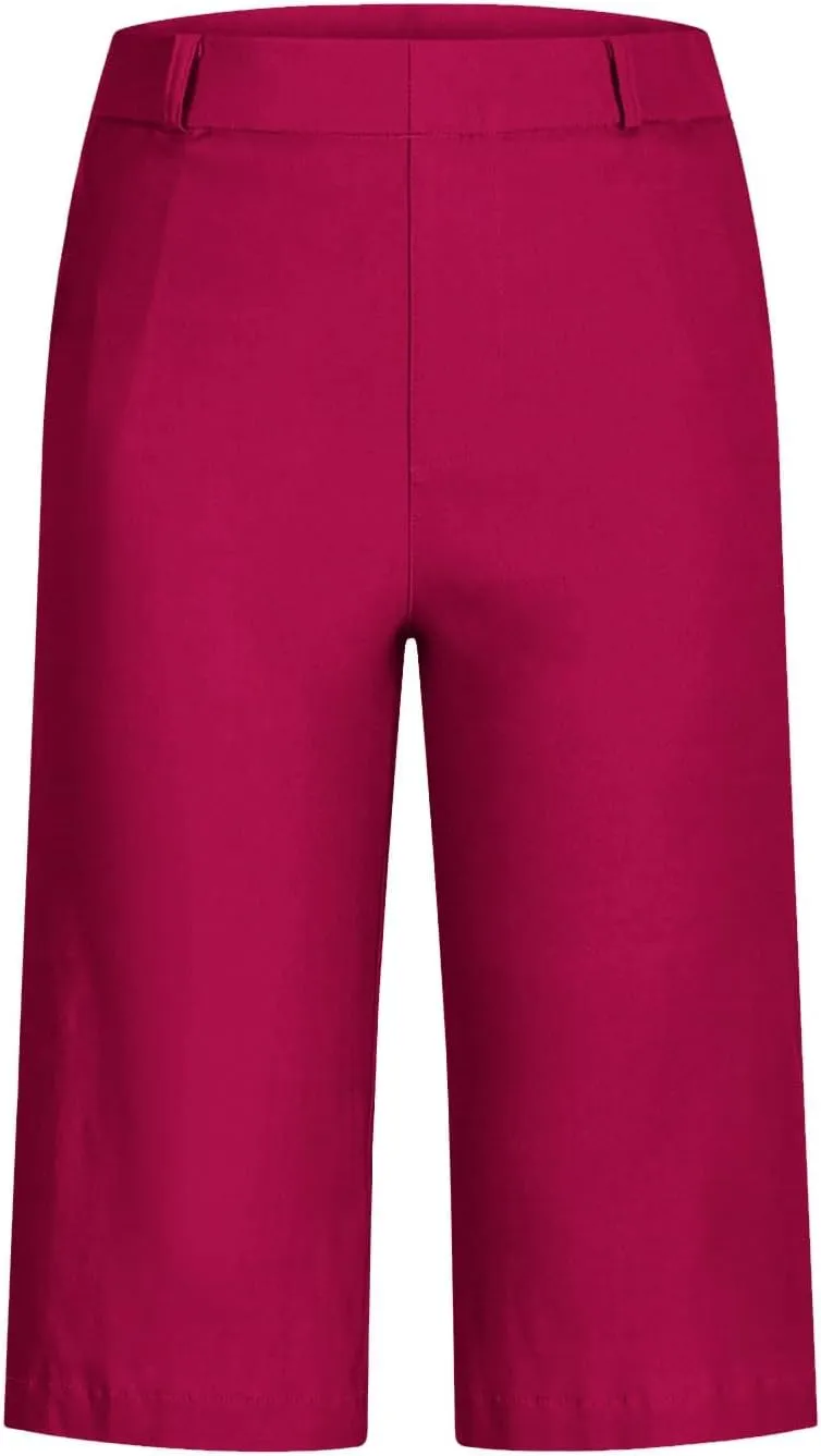 Bermuda Shorts for Women Trendy 2025 Casual Summer High Waisted with Pockets Chino Short Straight Vacation Outfits