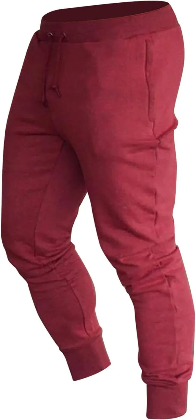 BIFUTON Joggers for Men Slim Fit Tapered Leg Pants Lace Up Athletic Sweatpants Lightweight Sports Running Pants with Pockets