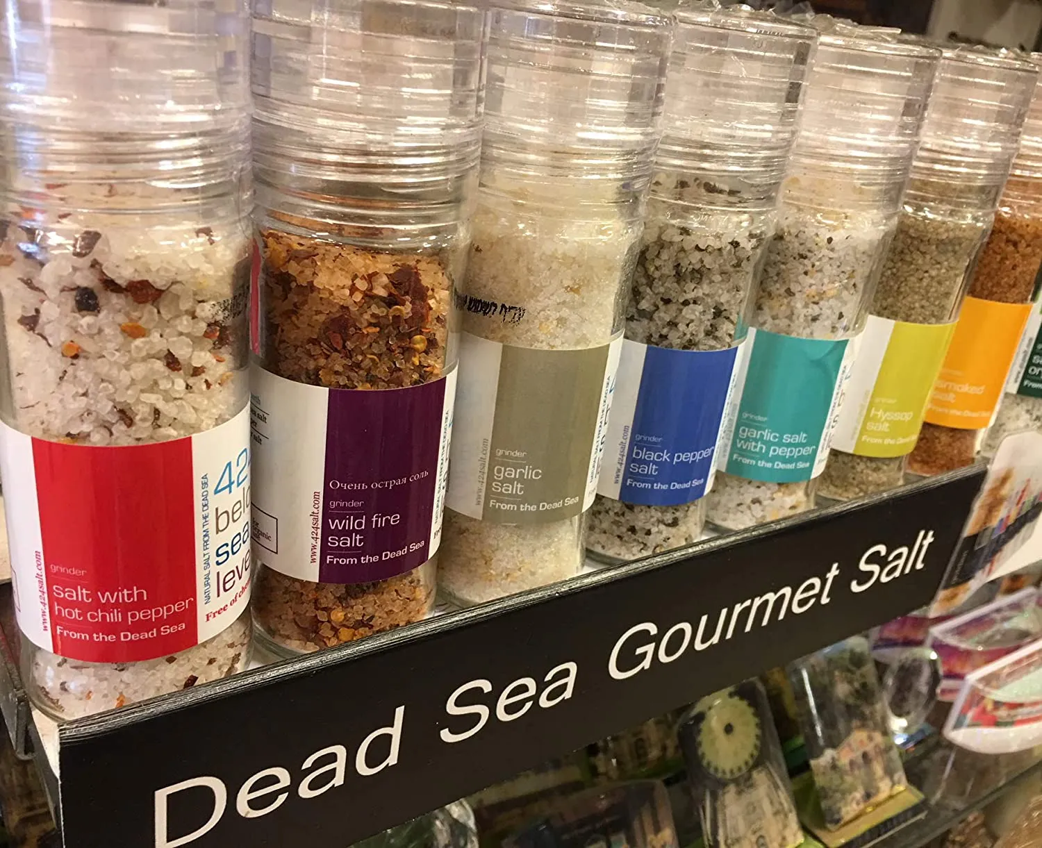Black Pepper Gourmet Kosher Salt From The Dead Sea 3.87 oz / 110 grams