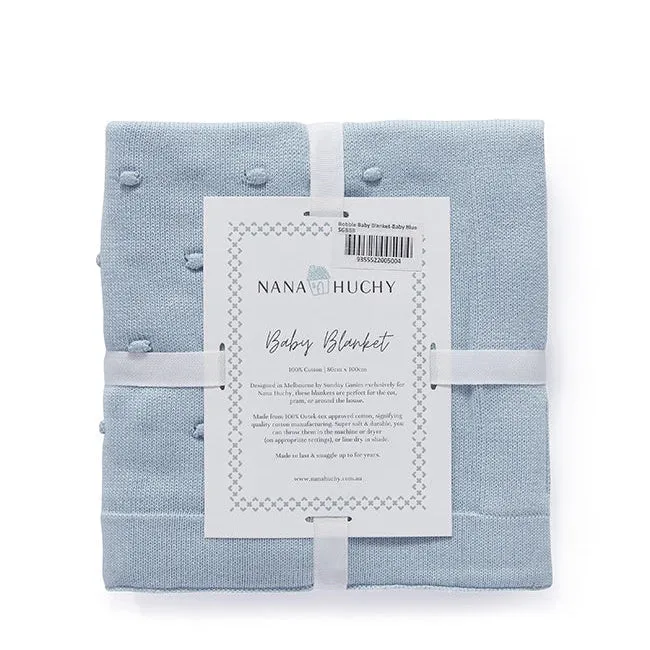 Bobble Baby Blanket - Baby Blue