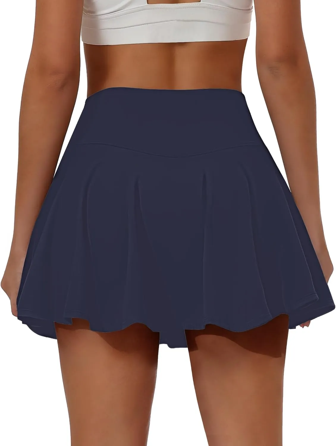 Buauty Tennis Skirts with Pocket Women's High Waisted Athletic Skorts Golf Pleated Skirts for Pickleball Workout Outfits