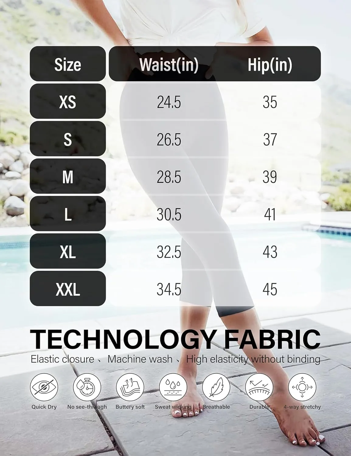 Capri Leggings for Women High Waisted Tummy Control Buttery Soft Womens Yoga Capris Pants
