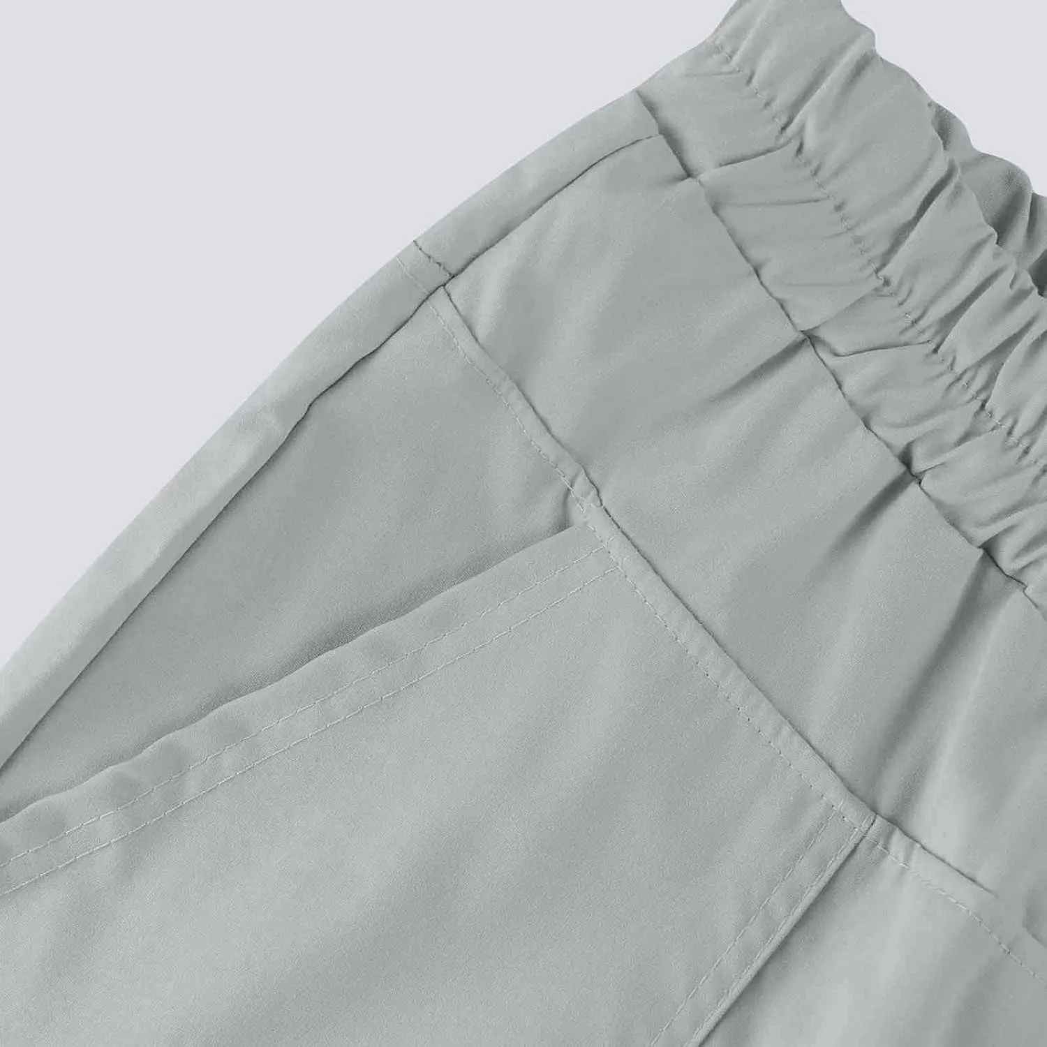 Capris Linen Pants Women Summer High Waisted Drawstring Baggy Tapered Ankle Trousers Fit Lounge Pants with Pockets