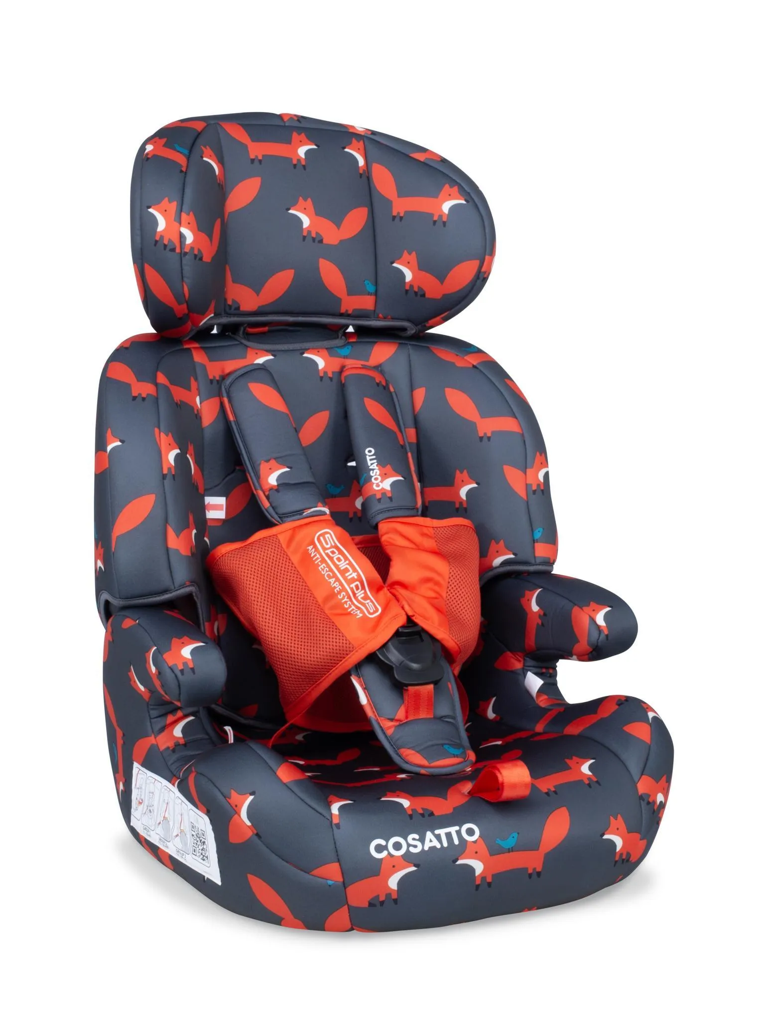 Cosatto Zoomi Group 123 Car Seat Charcoal Mister Fox