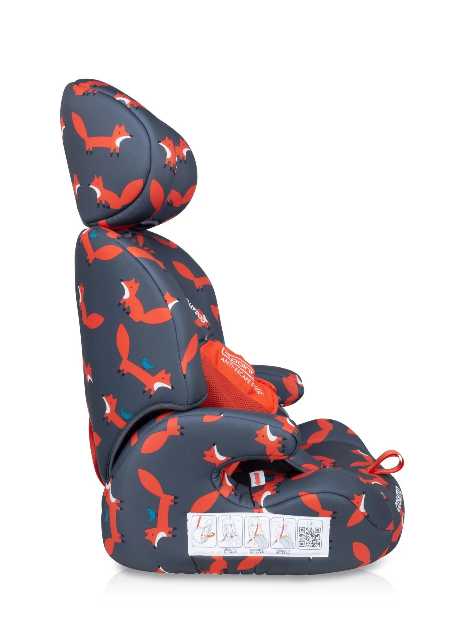 Cosatto Zoomi Group 123 Car Seat Charcoal Mister Fox