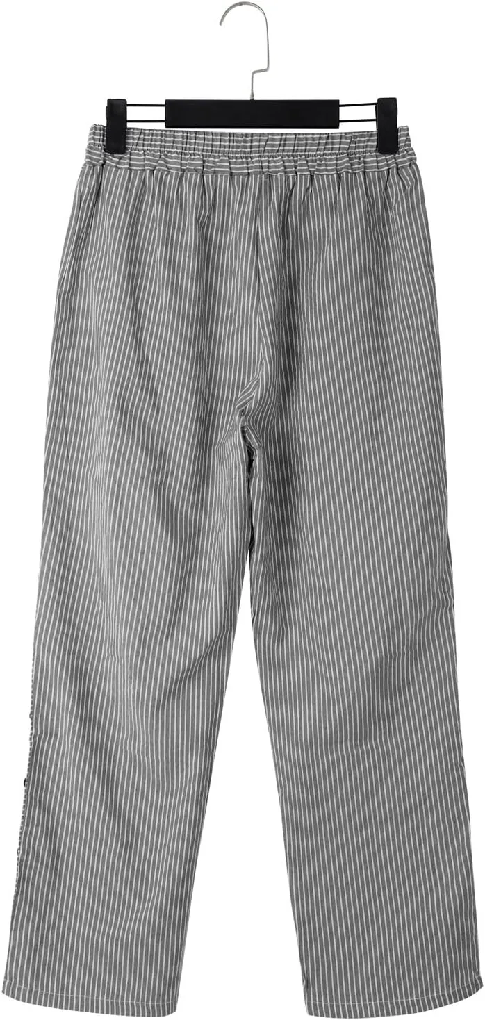 Cotton Linen Pants Women Casual Pant Lightweight Summer Elastic Waist Plus Size Lounge Long Trousers