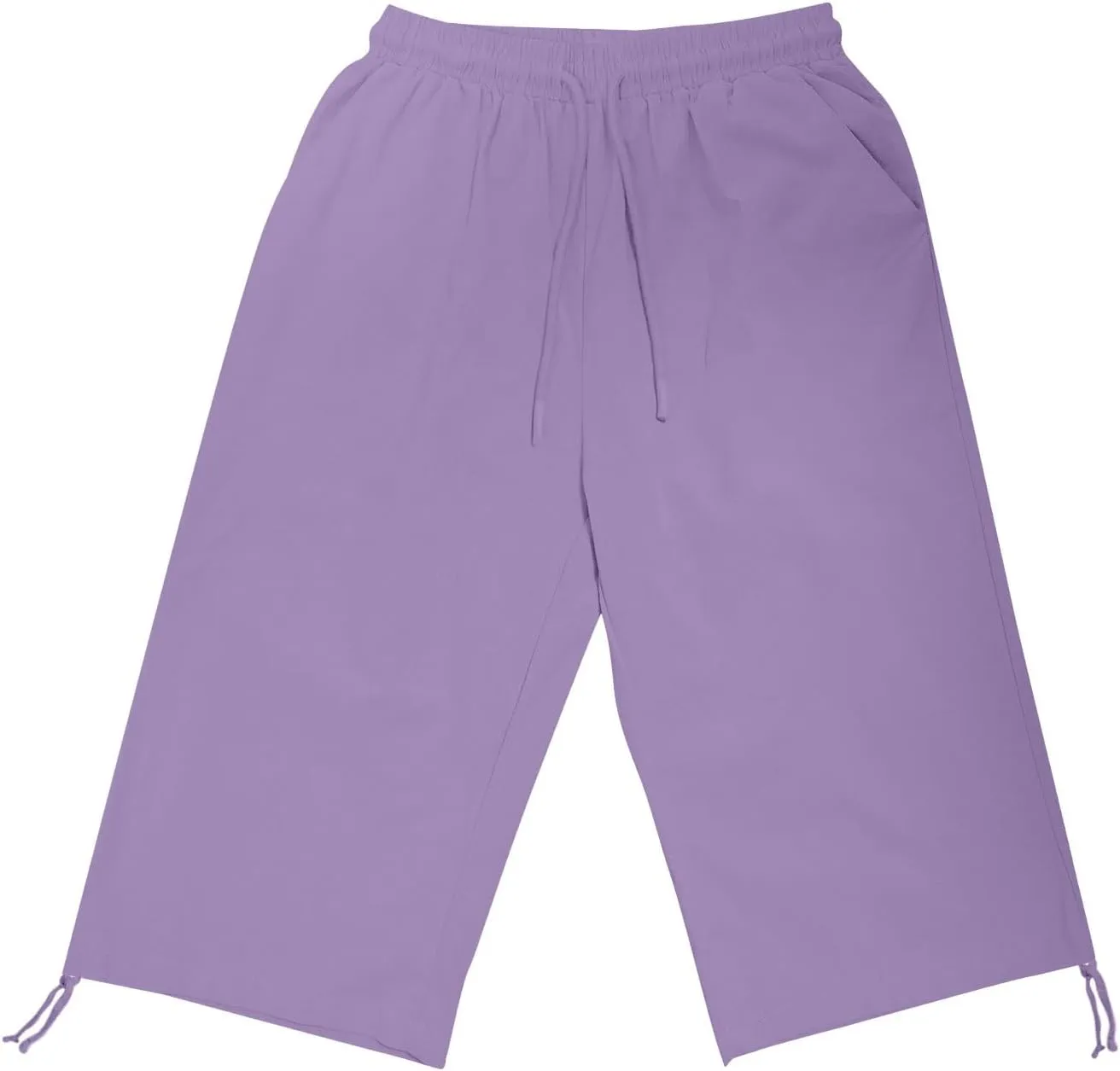 Cotton Linen Shorts for Women 2025 Trendy Casual Loose Beach Vacation Drawstring Bermuda Boho SweatShorts with Pocket