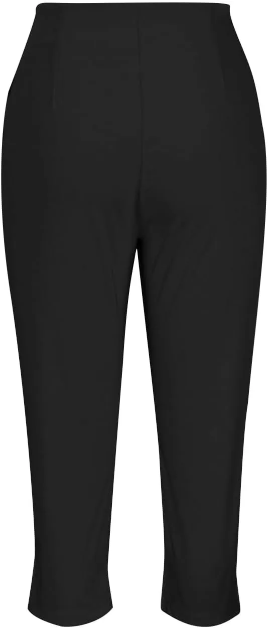 Dress Capri Pants for Women Business Casual Skinny Pencil Pants High Waisted Office Work Slacks Stretch Crop Trousers