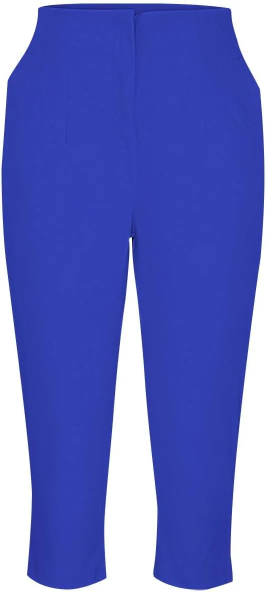 Dress Capri Pants for Women Business Casual Skinny Pencil Pants High Waisted Office Work Slacks Stretch Crop Trousers