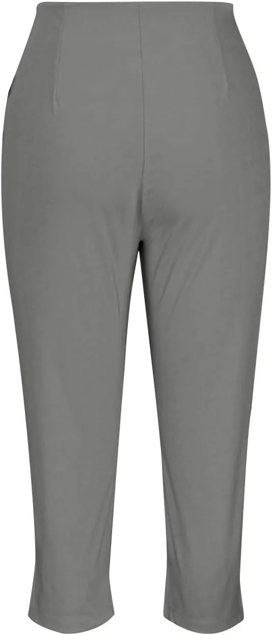 Dress Capri Pants for Women Business Casual Skinny Pencil Pants High Waisted Office Work Slacks Stretch Crop Trousers