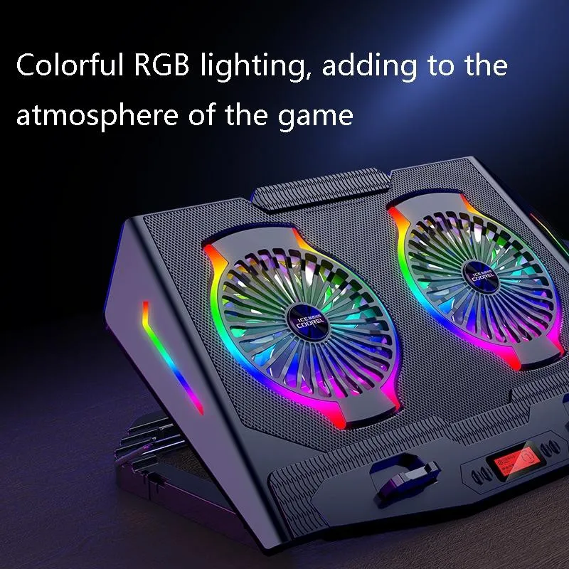 Efficient and Silent Usb Laptop Cooling Stand - Gray