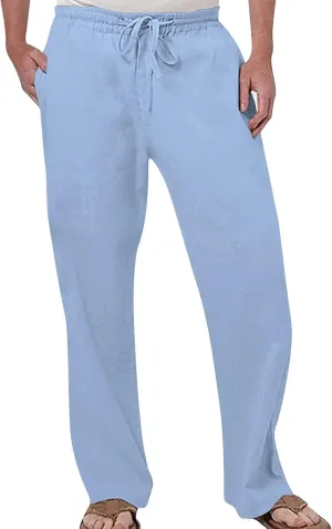 Fashion Joggers for Men Drawstring Wide Straight Leg Pants Regular Fit Long Pant Outdoor Hiking Trousers Chino Pant Black Mens Hiking Outdoor Recreation Pants