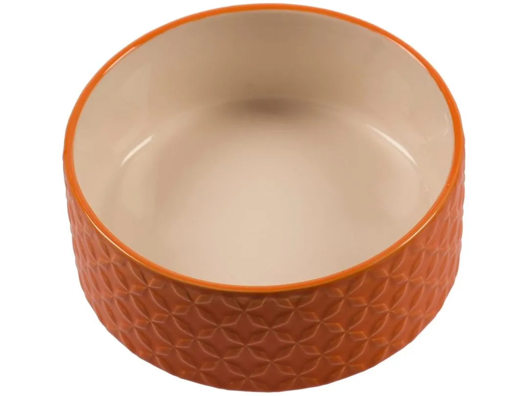 Feeding Bowl Stone Deco Naranja Ø16cm orange