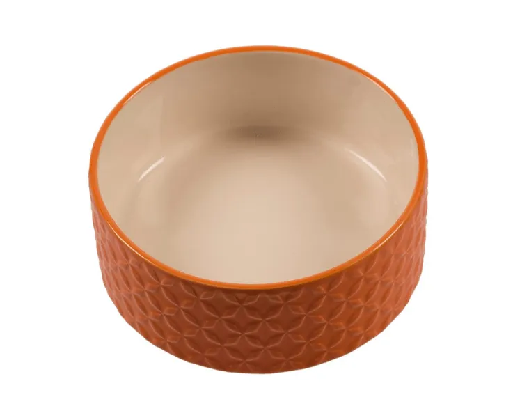 Feeding Bowl Stone Deco Naranja Ø16cm orange