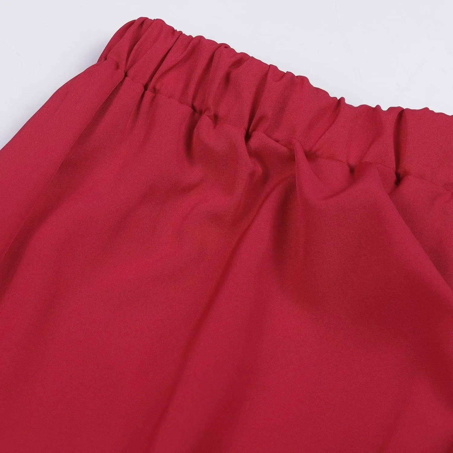 Flowy Pleated Maxi Midi Skirts for Women Casual Summer Boho Maxi Skirt Solid Color High Waisted Swing Tiered A-Line Skirt