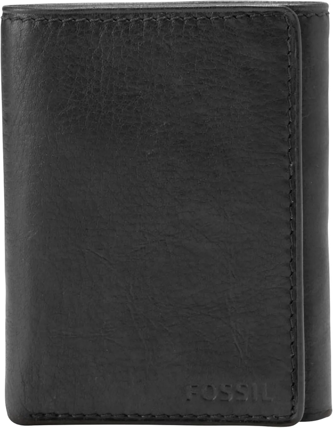 Fossil Men's Ingram Leather Trifold with ID Window Wallet, Black, (Model: ML3289001)