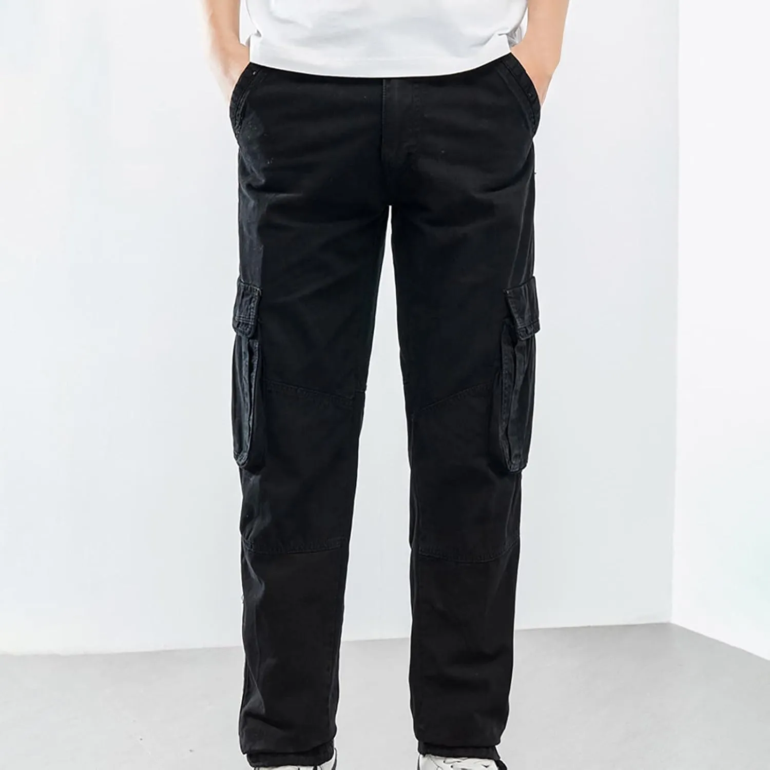 FZVYD Athletic Dress Pants for Men Mens Joggers Cargo Pants Fashion Casual Sweatpants Work Pants Drawstring Loose Trousers