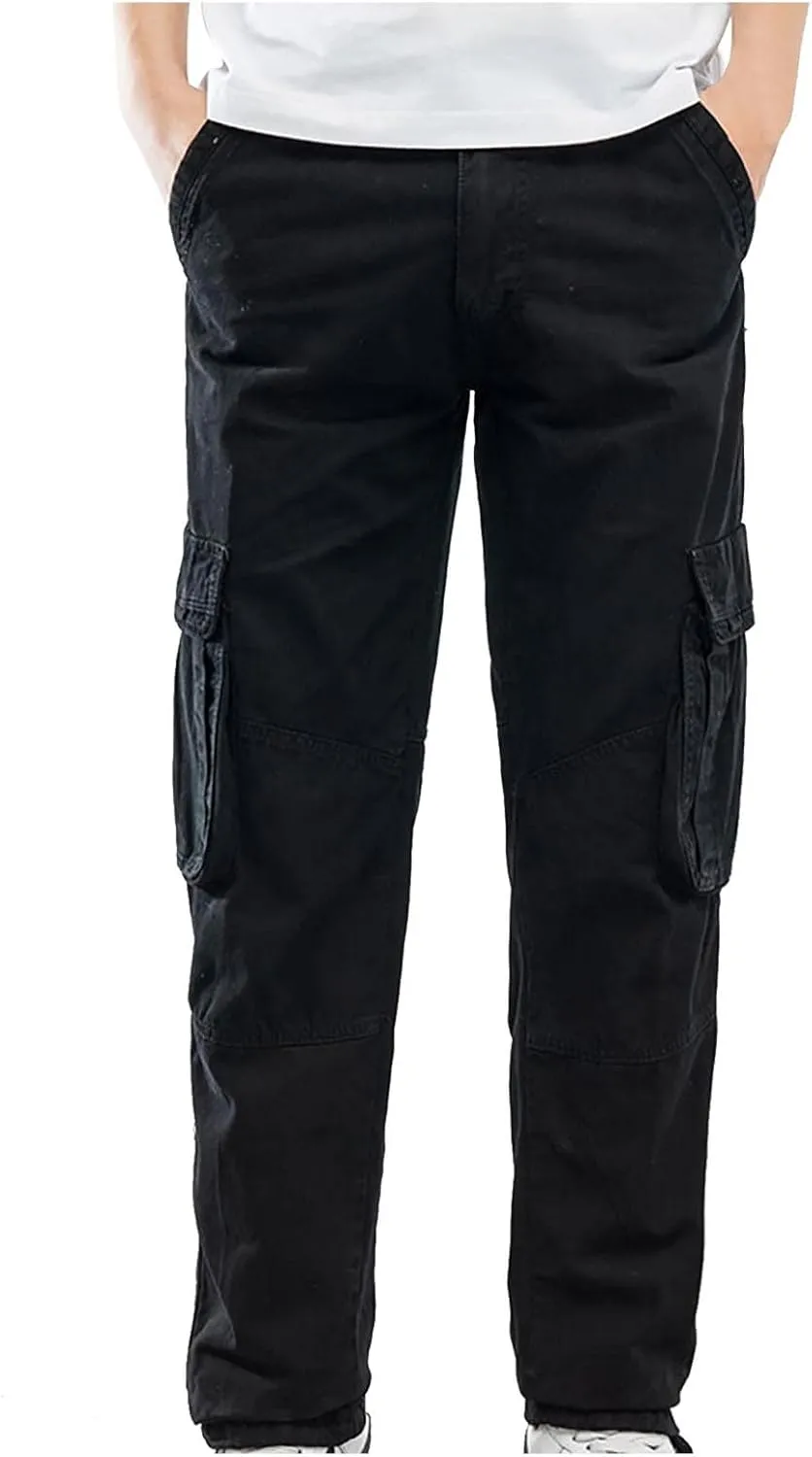 FZVYD Athletic Dress Pants for Men Mens Joggers Cargo Pants Fashion Casual Sweatpants Work Pants Drawstring Loose Trousers