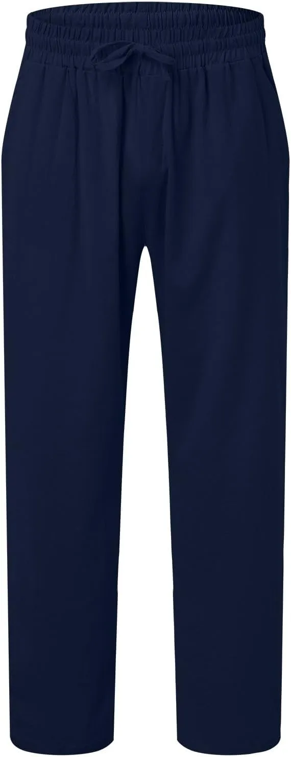 FZVYD Dress Pants for Men Joggers Cargo Pants Fashion Casual Sweatpants Work Pants Drawstring Loose Trousers with Pockets