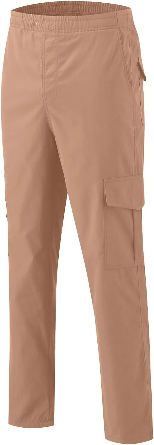 FZVYD Men's Cropped Pants Joggers Cargo Pants Fashion Casual Sweatpants Work Pants Drawstring Loose Trousers with Pockets