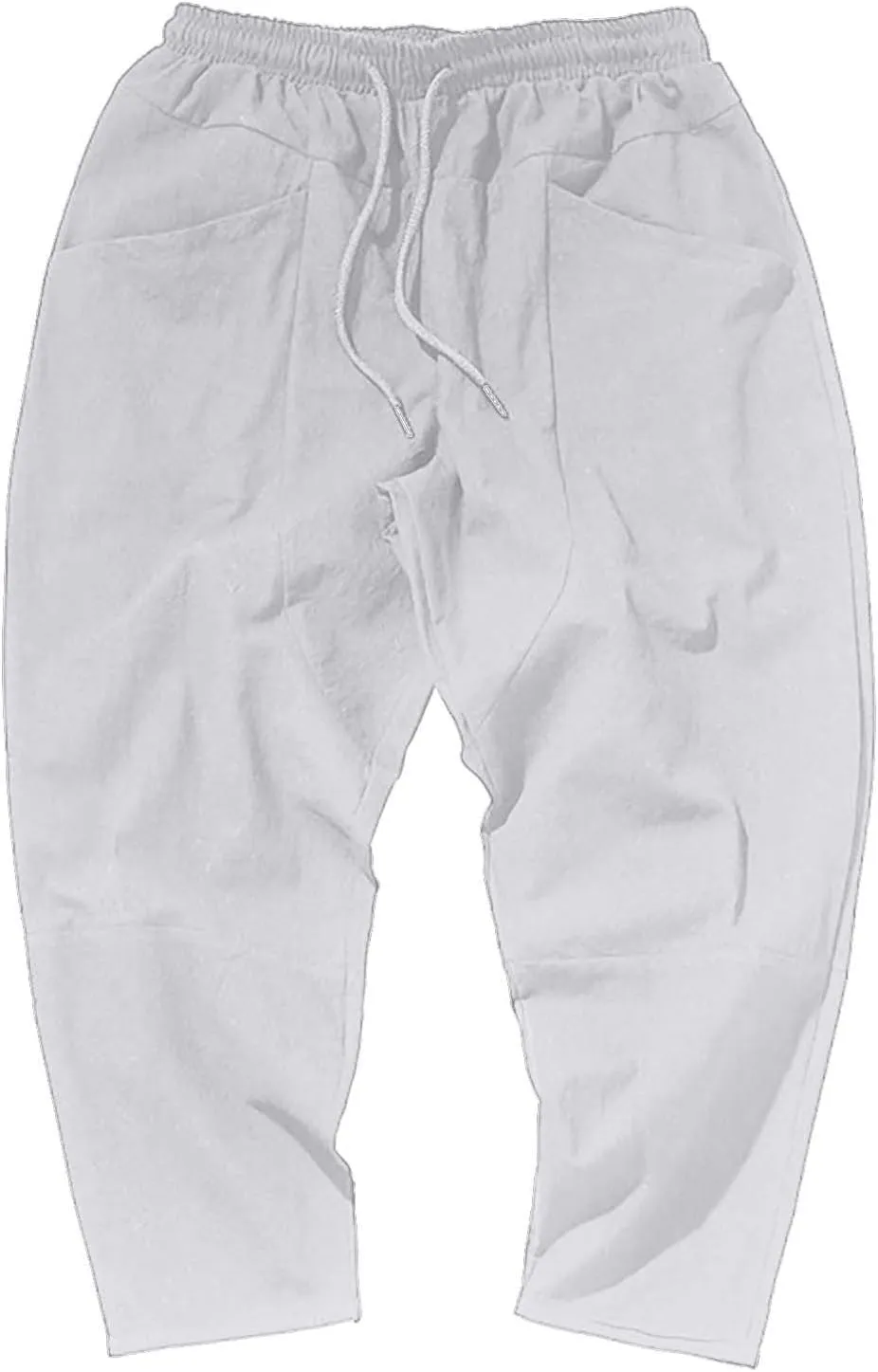 FZVYD Mens Dress Pants Slim Fit Stretch Joggers Cargo Pants Fashion Casual Sweatpants Work Pants Drawstring Loose Trousers