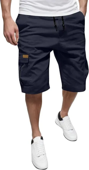 FZVYD Mens Slim Fit Chino Pants Mens Joggers Cargo Pants Fashion Casual Sweatpants Work Pants Drawstring Loose Trousers