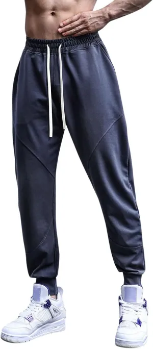 FZVYD Navy Pants Men Mens Joggers Cargo Pants Fashion Casual Sweatpants Work Pants Drawstring Loose Trousers with Pockets