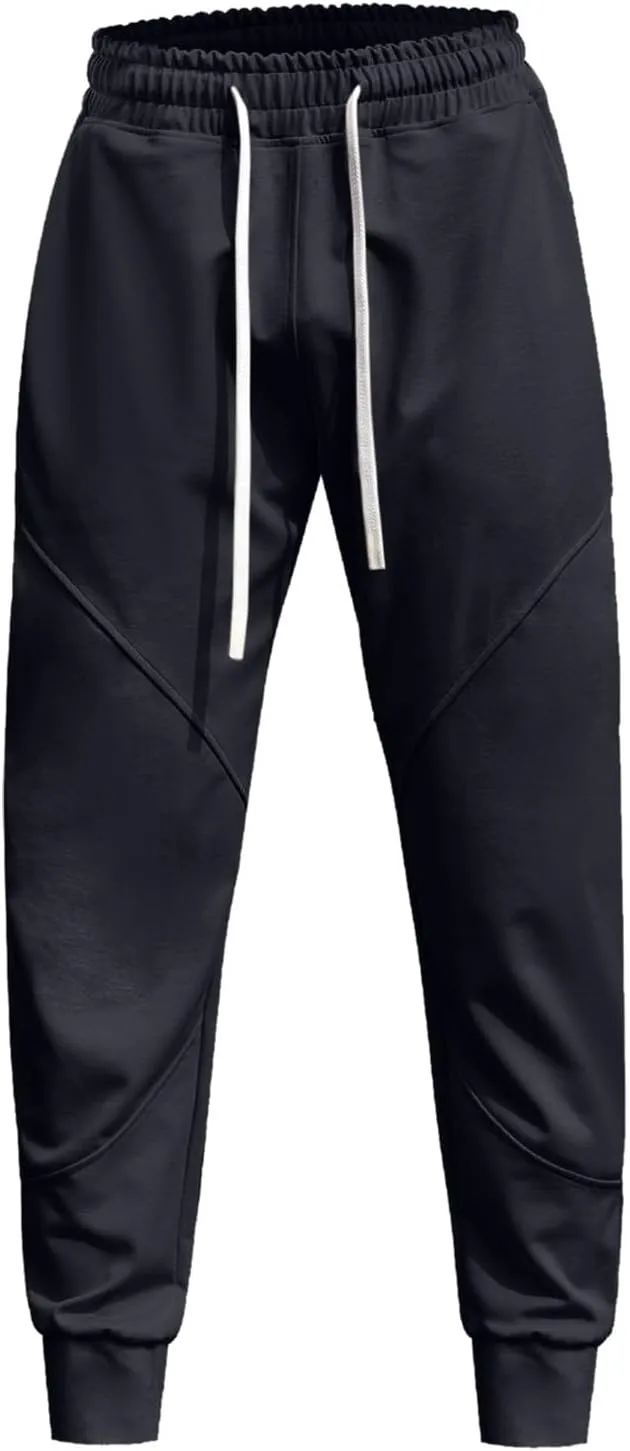 FZVYD Navy Pants Men Mens Joggers Cargo Pants Fashion Casual Sweatpants Work Pants Drawstring Loose Trousers with Pockets