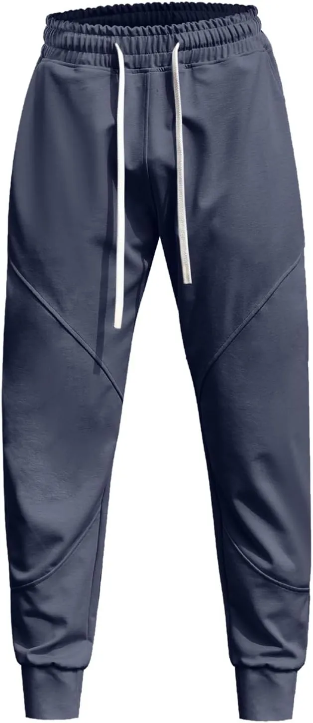 FZVYD Navy Pants Men Mens Joggers Cargo Pants Fashion Casual Sweatpants Work Pants Drawstring Loose Trousers with Pockets