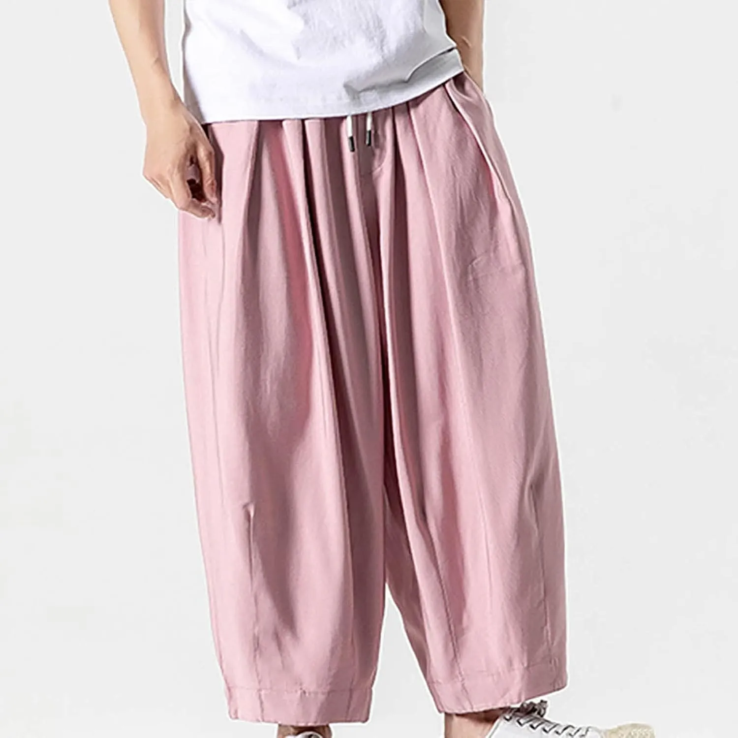 FZVYD Tapered Dress Pants Men Mens Joggers Cargo Pants Fashion Casual Sweatpants Work Pants Drawstring Loose Trousers Pockets