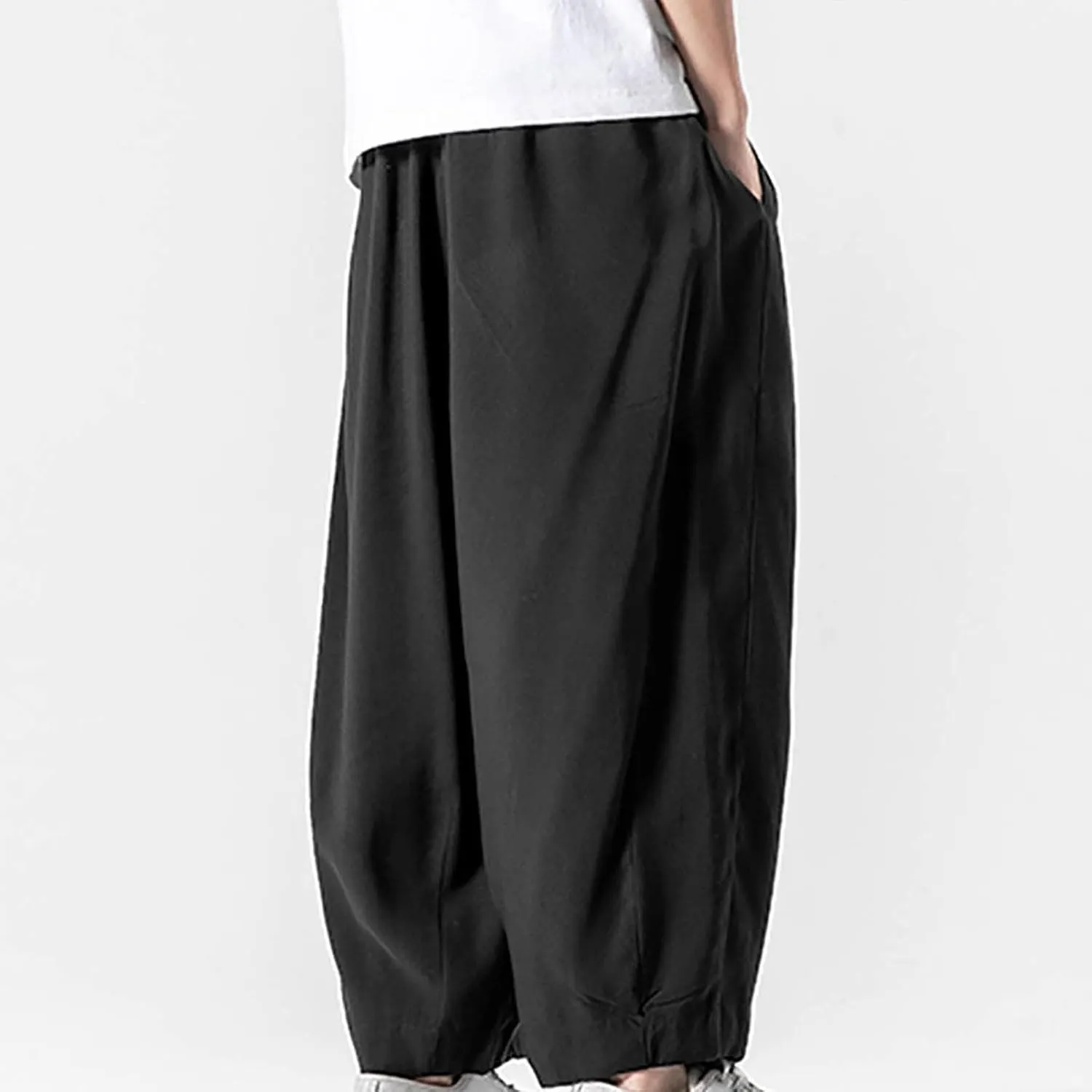 FZVYD Tapered Dress Pants Men Mens Joggers Cargo Pants Fashion Casual Sweatpants Work Pants Drawstring Loose Trousers Pockets