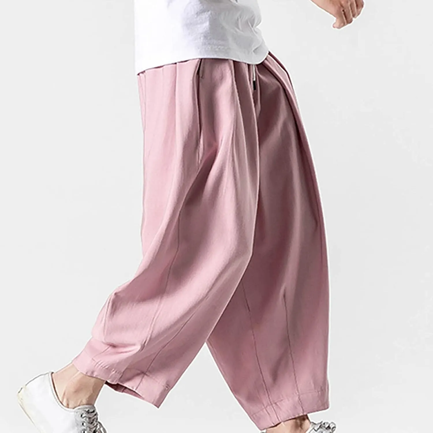 FZVYD Tapered Dress Pants Men Mens Joggers Cargo Pants Fashion Casual Sweatpants Work Pants Drawstring Loose Trousers Pockets