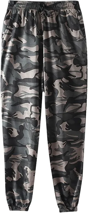 FZVYD White Golf Pants for Men Mens Joggers Cargo Pants Fashion Casual Sweatpants Work Pants Drawstring Loose Trousers
