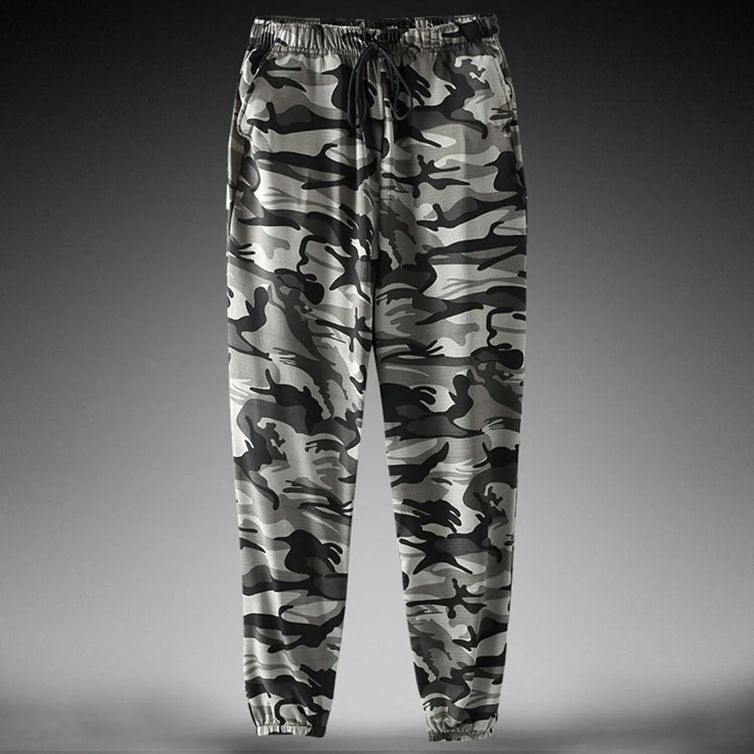 FZVYD White Golf Pants for Men Mens Joggers Cargo Pants Fashion Casual Sweatpants Work Pants Drawstring Loose Trousers