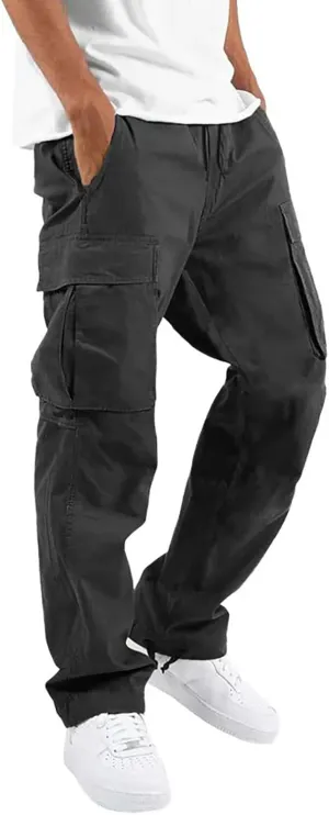 GIERIDUC Men's Cargo Pants Casual Long Pants Halloween Leggings Plus Size Mens Drawstring Cargo Pants Red and Black Tracksuit