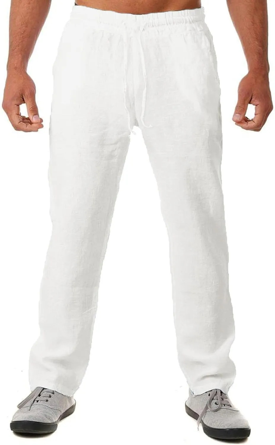 GIERIDUC Men's Drawstring Waist Cargo Pants Mens Cargo Shorts Size 33 Waist Mens Long Underwear Pants Fleece Cargo Pants Men