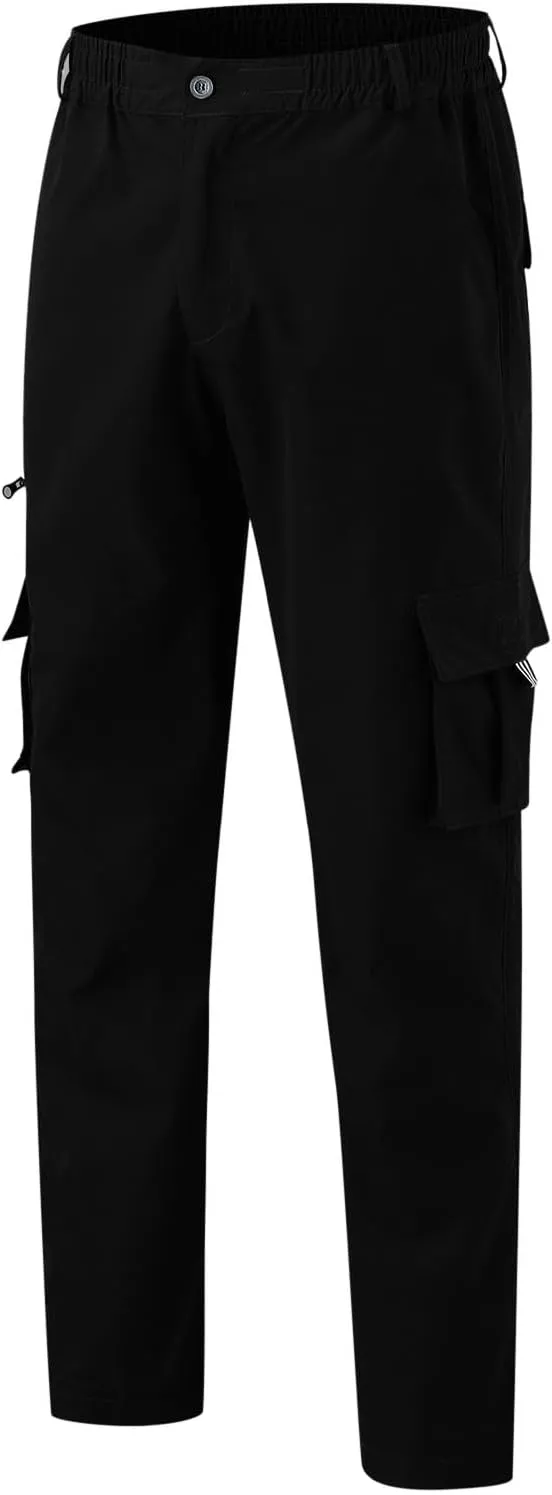 GIERIDUC Men's Lightweight Cargo Pants Sweatpants Athletic Running Fashion Trousers Drawstring Loose Fit Joggers with Pockets