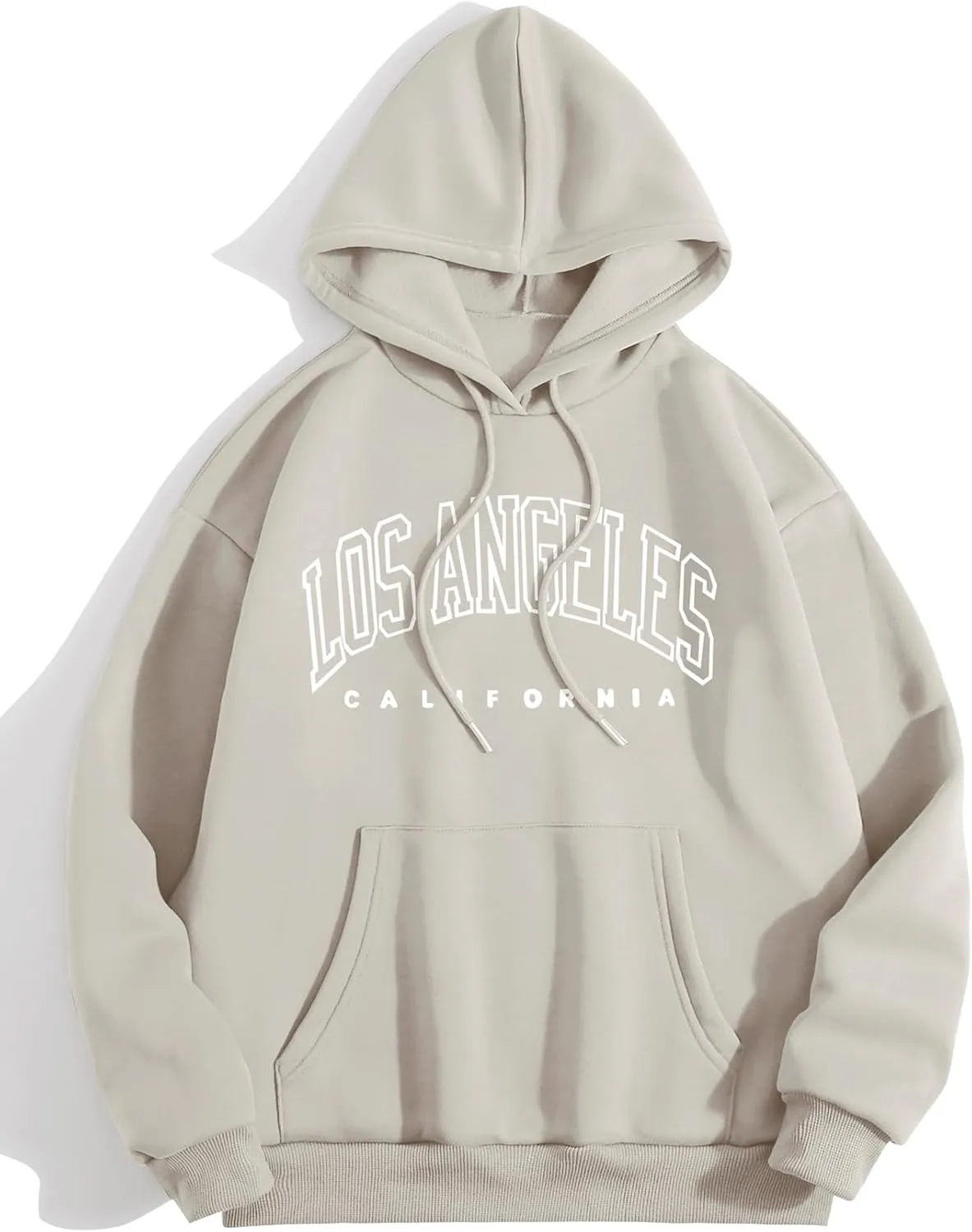 GORGLITTER Women's Y2K Graphic Hoodies Trendy Cute Letter Long Sleeve Preppy Hooded Sweatshirt Spring Fashion Outfits