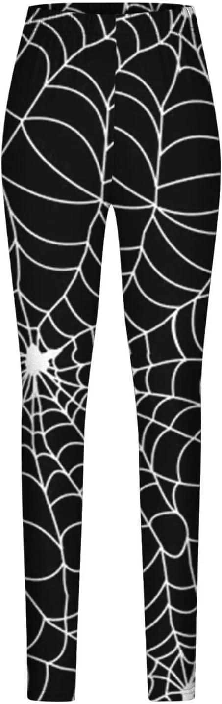Halloween Leggings Pants for Women Elastic High Waist Yoga Pants Workout Pumpkins Ghost Print Slim Fit Lounge Pants