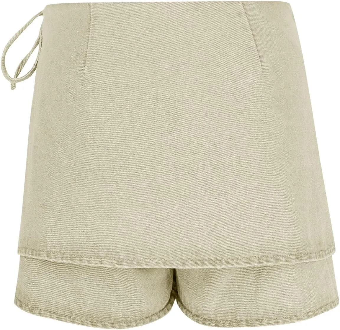 HGps8w Women's Stretchy Denim Cargo Skort Sexy High Waisted 2025 Summer Casual Mini Jean Skirt Shorts with Pockets
