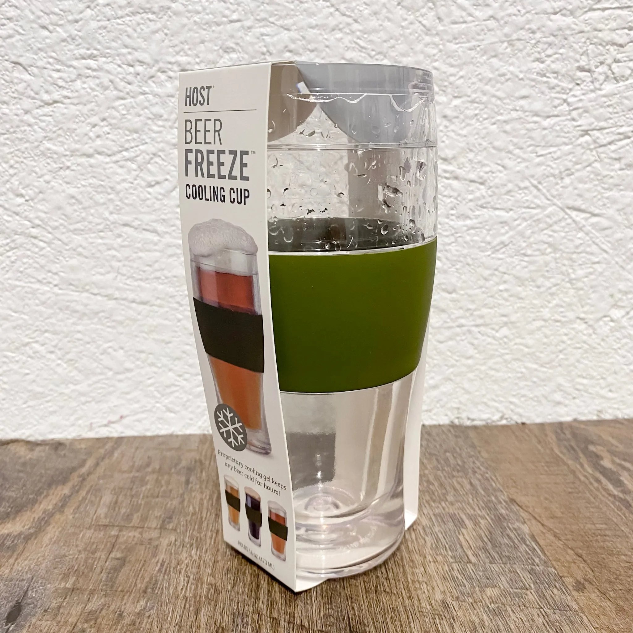HOST Beer Freeze Pint Glass in Green